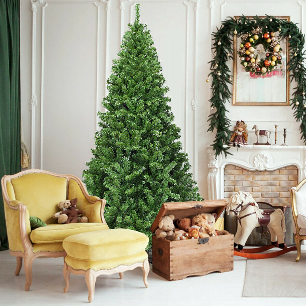 PVC Artificial Christmas Tree Premium Hinged