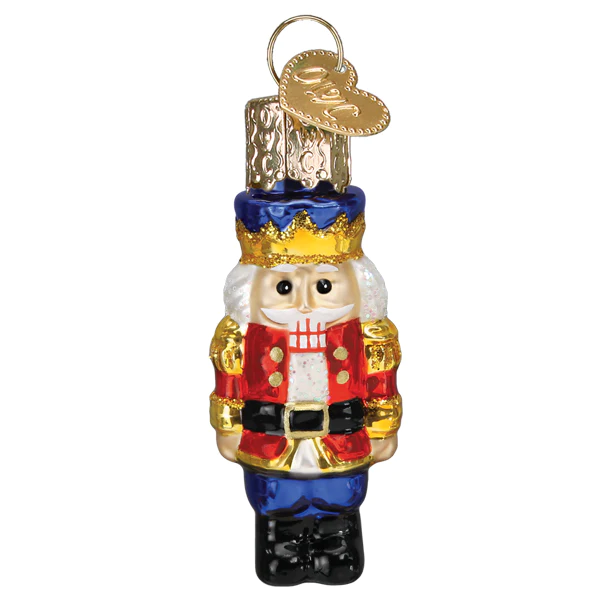 Gumdrop Mini Nutcracker Soldier Glass Ornament