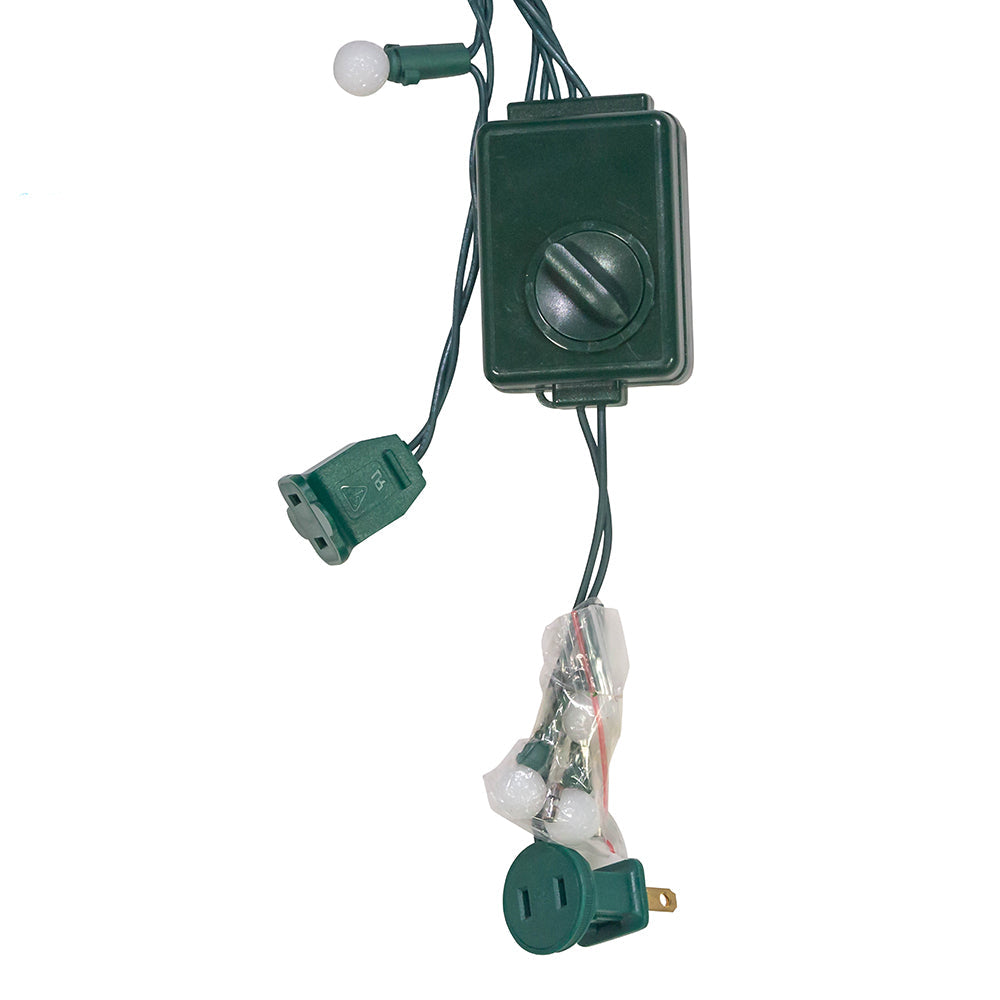 Red de 120 luces LED G15 esmeriladas de colores cambiantes