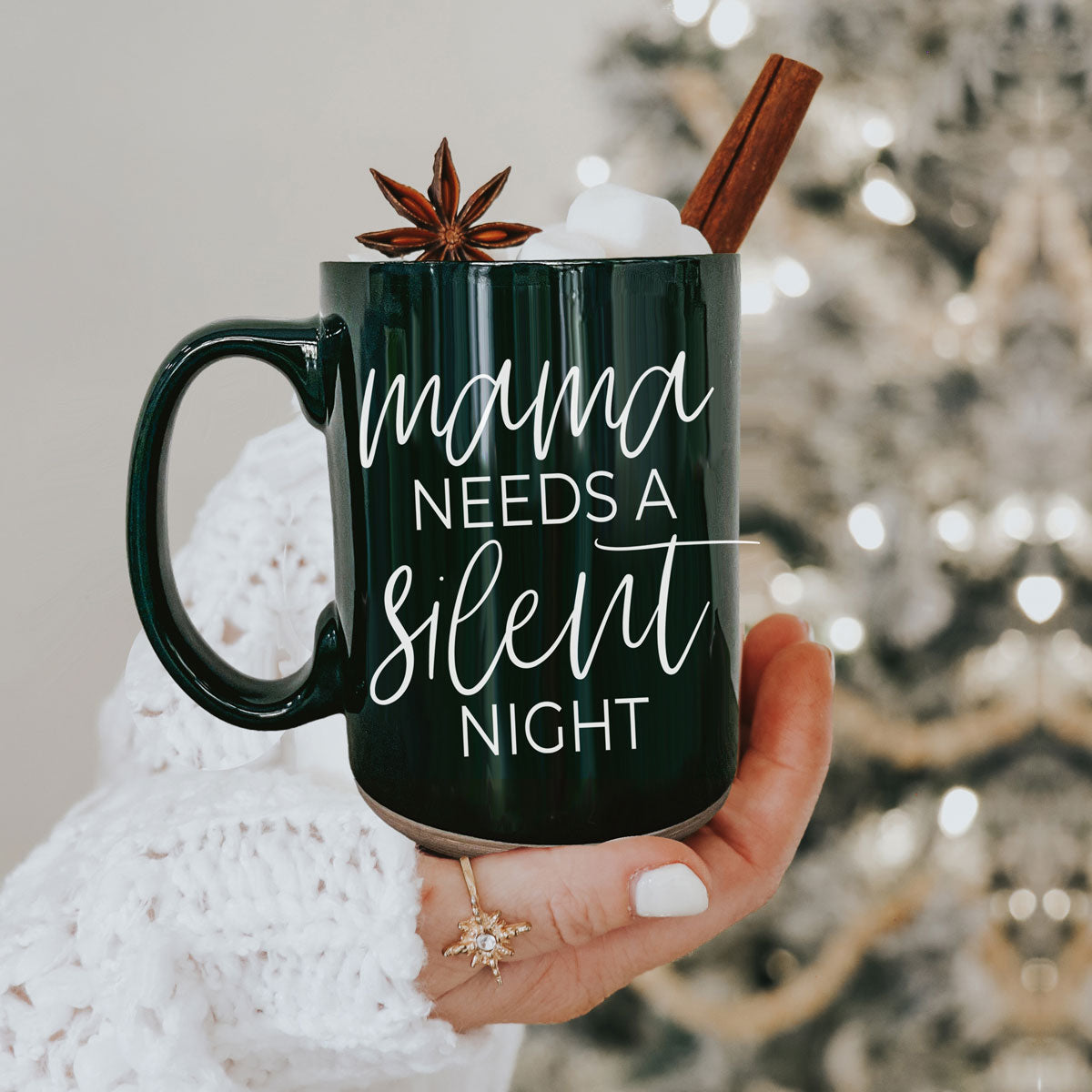 Christmas Coffee Mug Double Sided Ceramic Funny Holiday Snark Mug 15oz