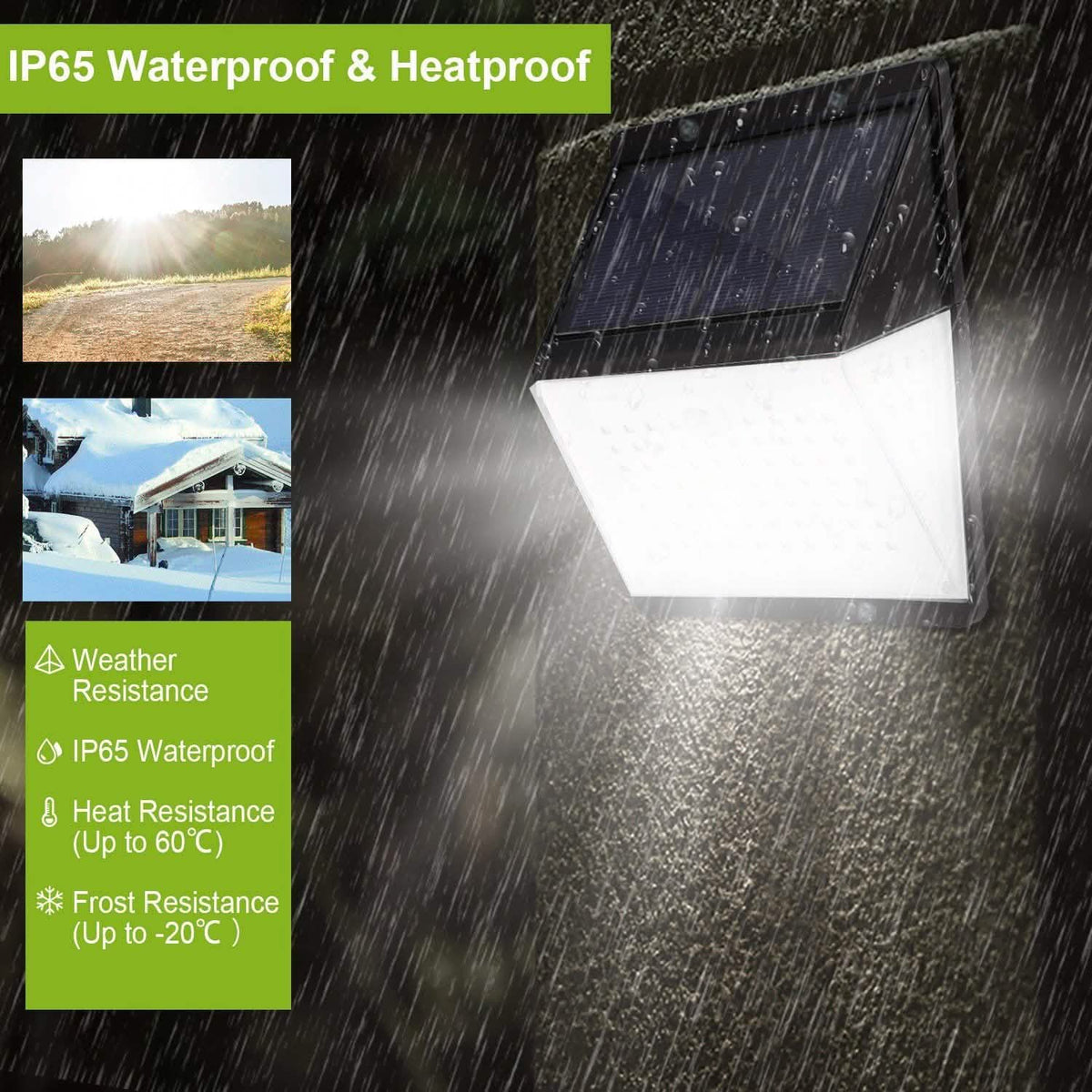 Solar Lights 88 LEDs Outdoor Wall Lamps