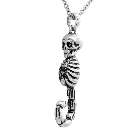 Steel Scorpion Skull Necklace Gothic Stainless Steel