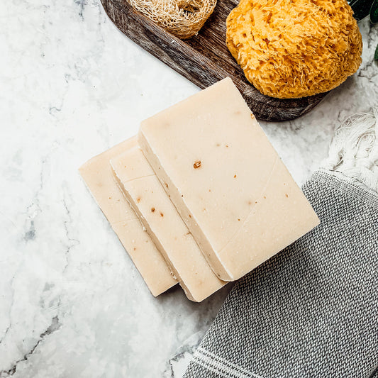 Tea Tree Grapefruit Body Scrub With Sea Salt Oatmeal Peppermint Exfoliating Soap