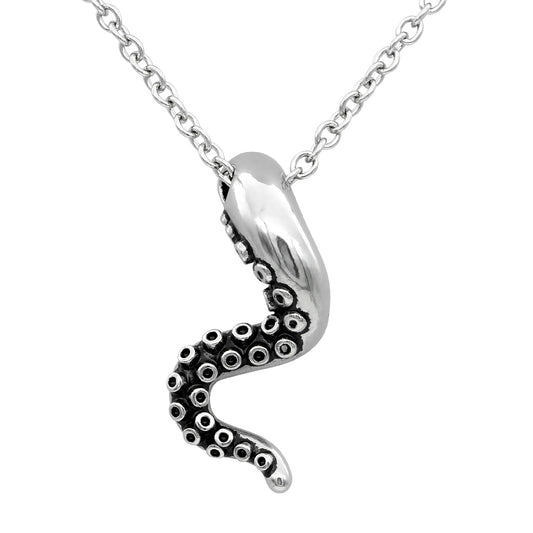 Tentacle Necklace Sterling Silver Octopus Pendant Chain