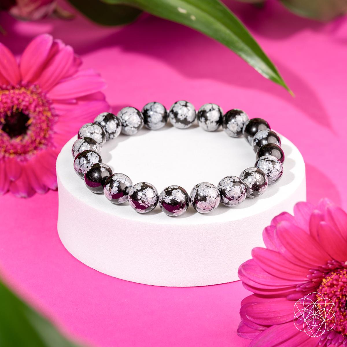 El rompedor de patrones – Pulsera de obsidiana copo de nieve