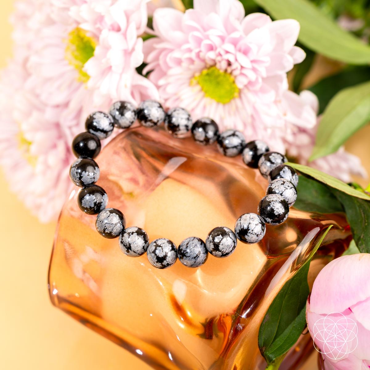 El rompedor de patrones – Pulsera de obsidiana copo de nieve