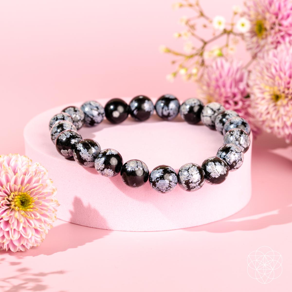 El rompedor de patrones – Pulsera de obsidiana copo de nieve