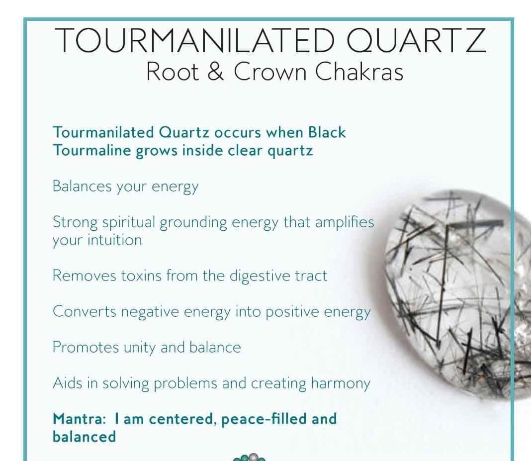 Black Tourmaline Quartz Stretch Bracelet For Healing
