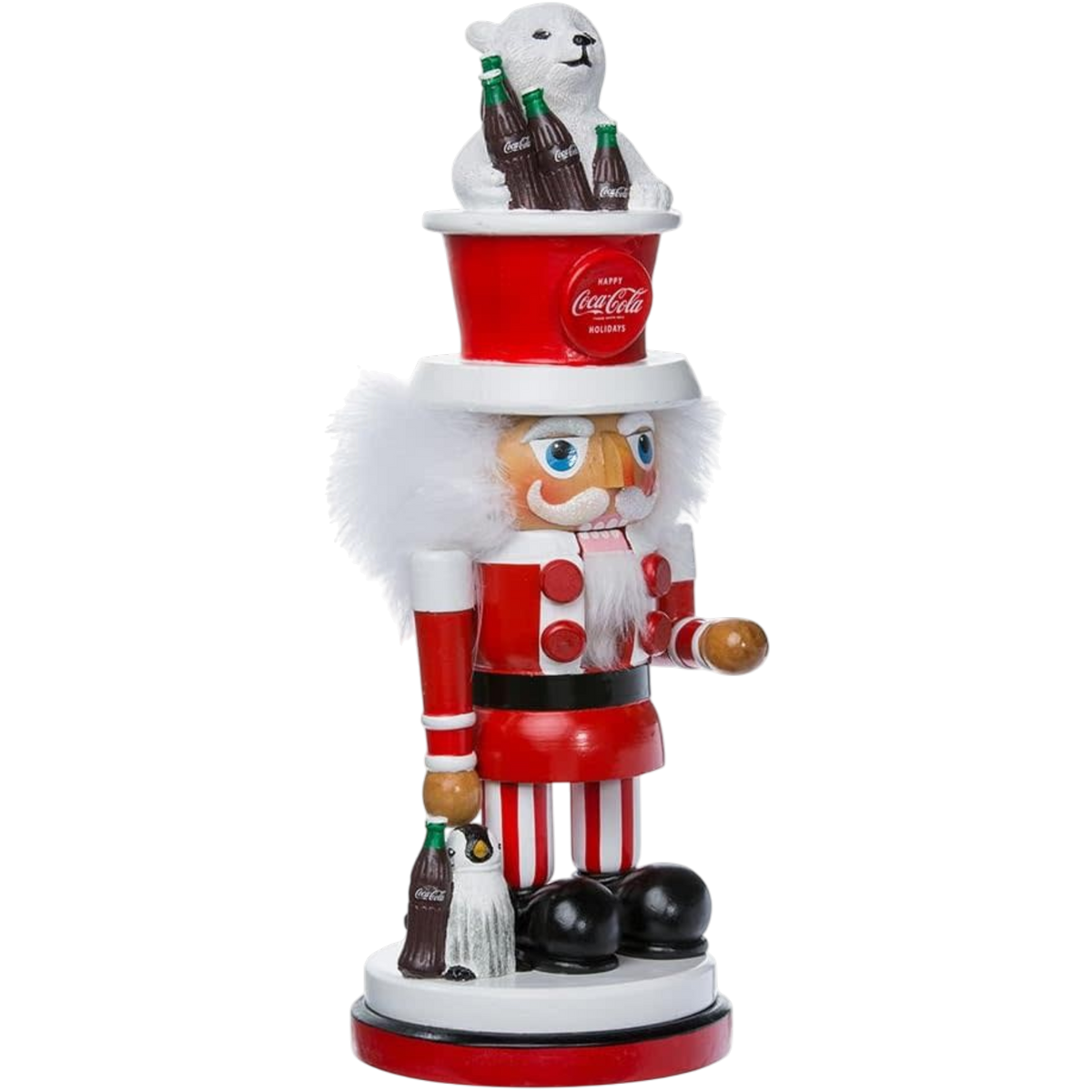 15 inch Coke Nutcracker With Polar Bear