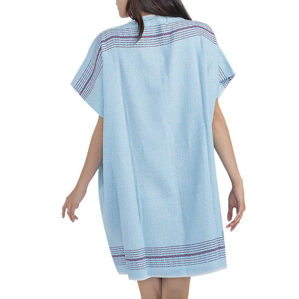 Turkish Cotton Pom Pom Tunic Cover-Up One Size Beach Swimsuit Dress