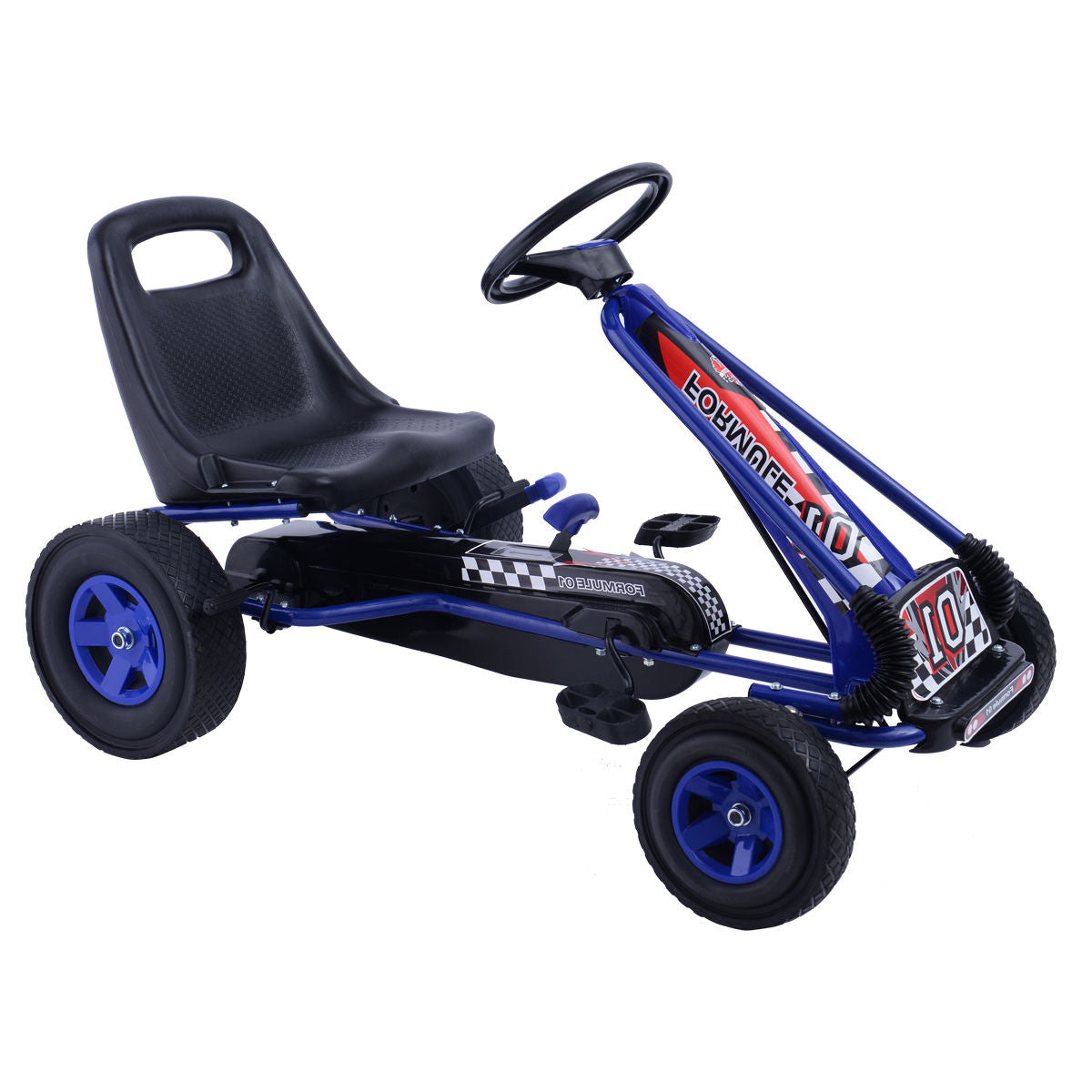 4 Wheels Kids Ride On Pedal Powered Bike Go Kart Racer Car Outdoor Play Toy