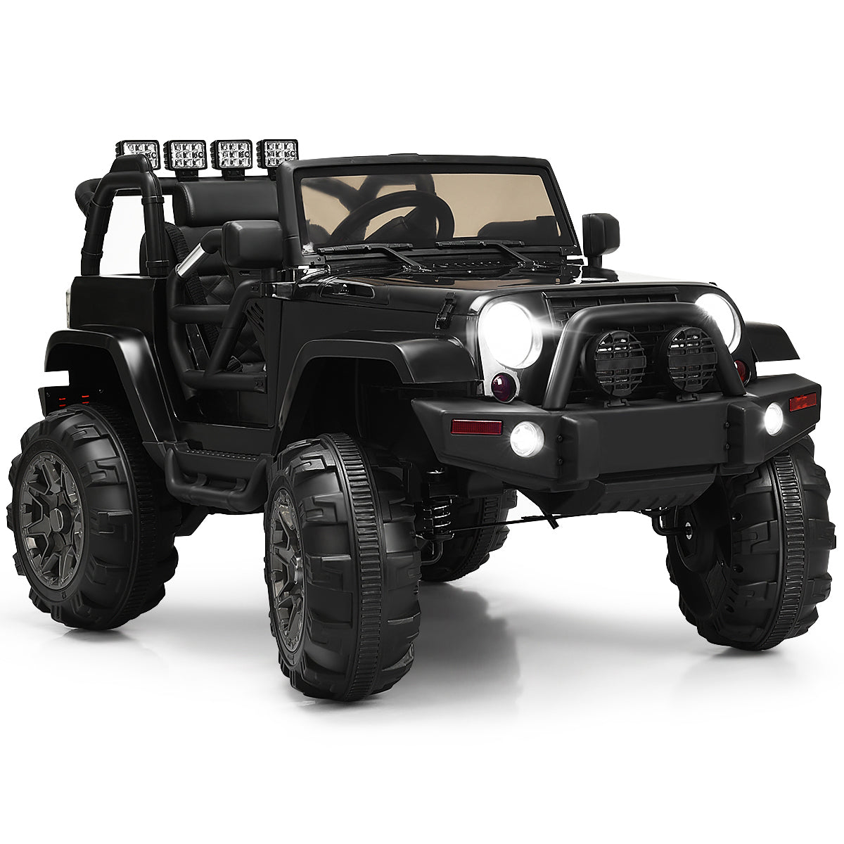 12V Kids Remote Control Riding Truck Car with LED Lights