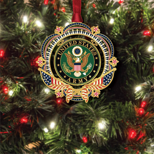 Patriotic U.S. Army Ornament