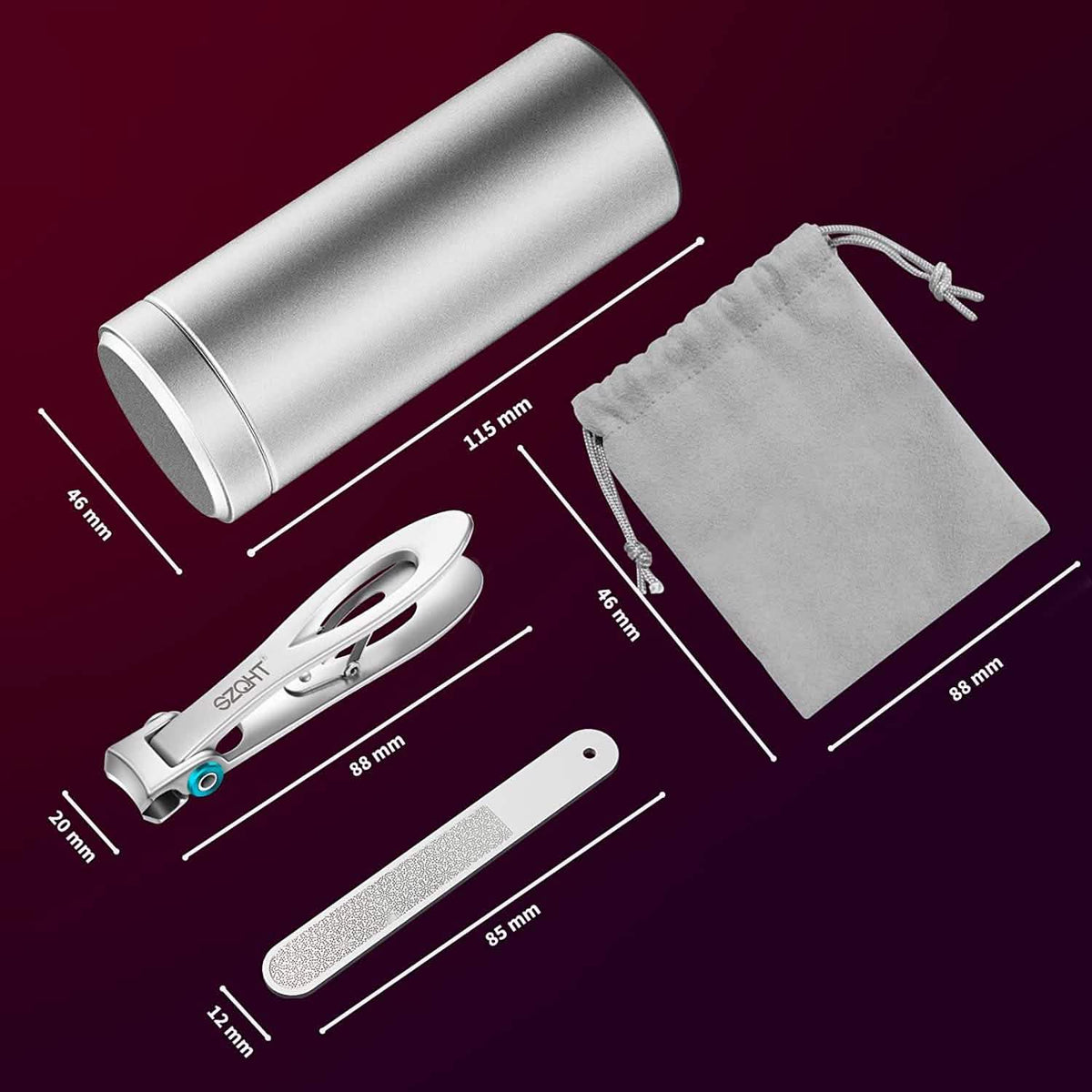 Ultra Wide Jaw Opening Nail Clippers Set