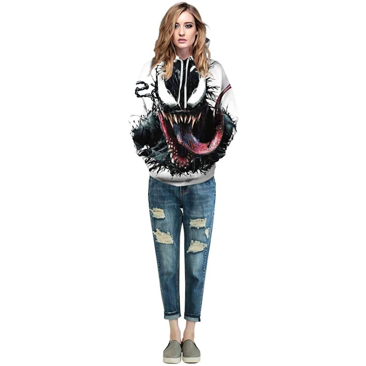 Unisex 3D Pattern Venom Printed Hoodies