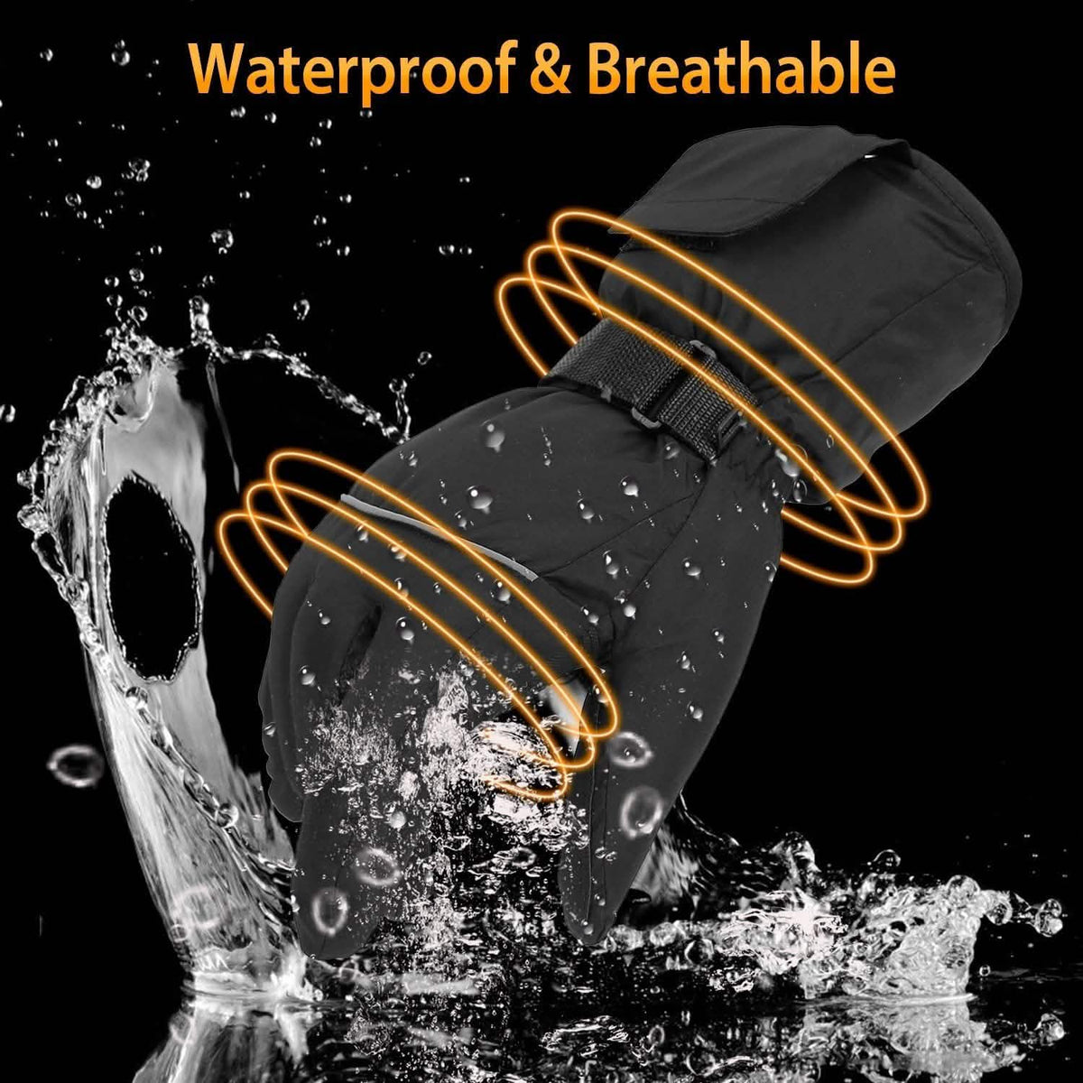 Unisex Battery Powered Heated Waterproof Gloves