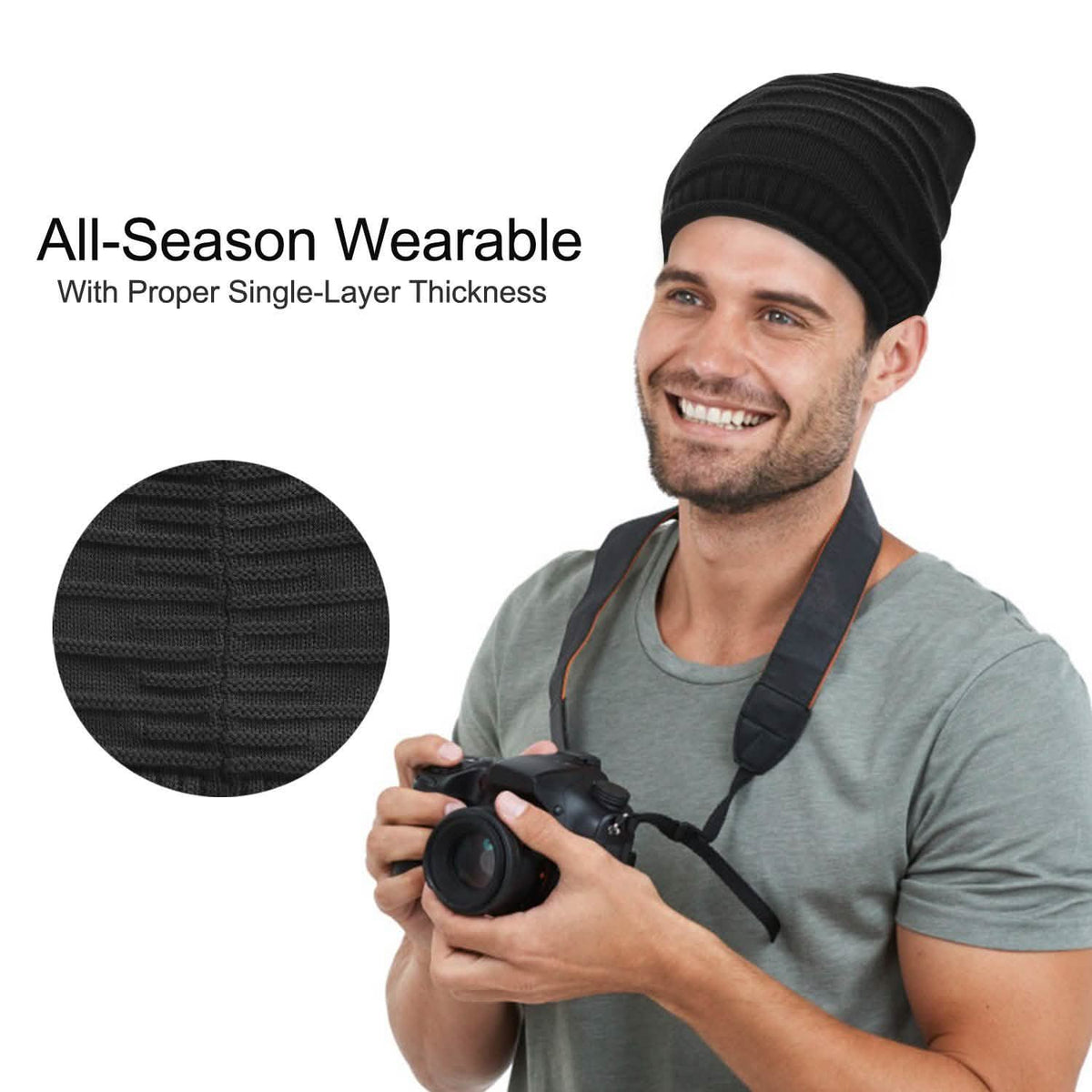 Gorro Unisex de Punto Estilo Holgado