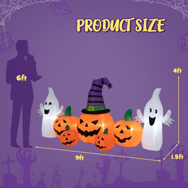 Halloween Groundbreaker Climbing Zombie+Inflatable Pumpkins