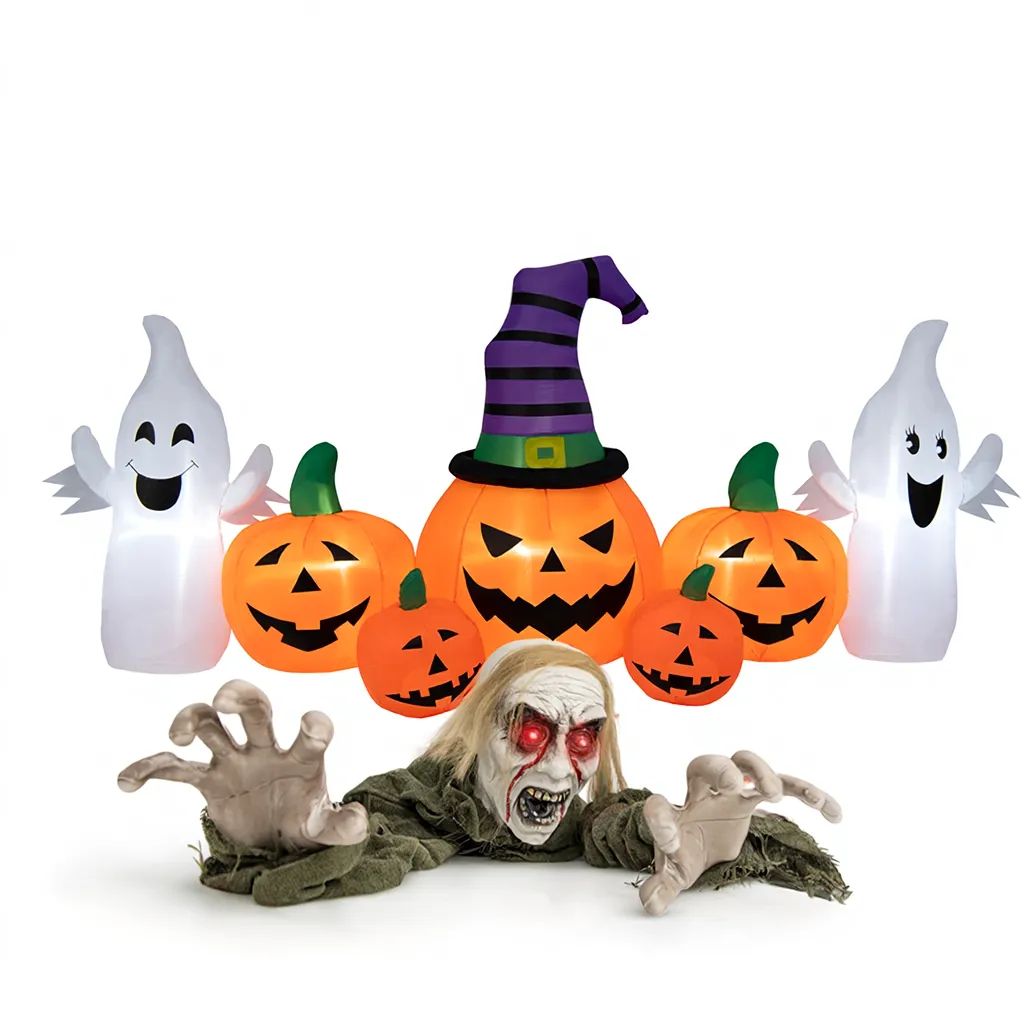 Halloween Groundbreaker Climbing Zombie+Inflatable Pumpkins