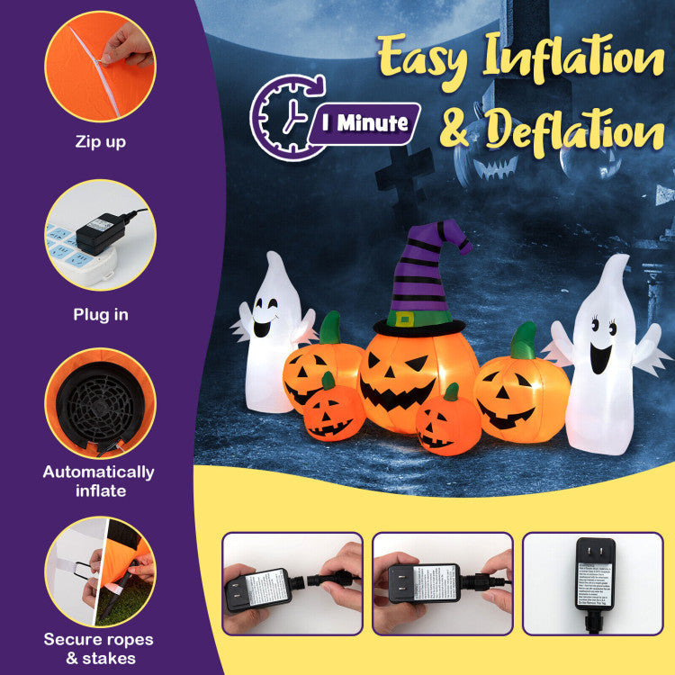 Halloween Groundbreaker Climbing Zombie+Inflatable Pumpkins