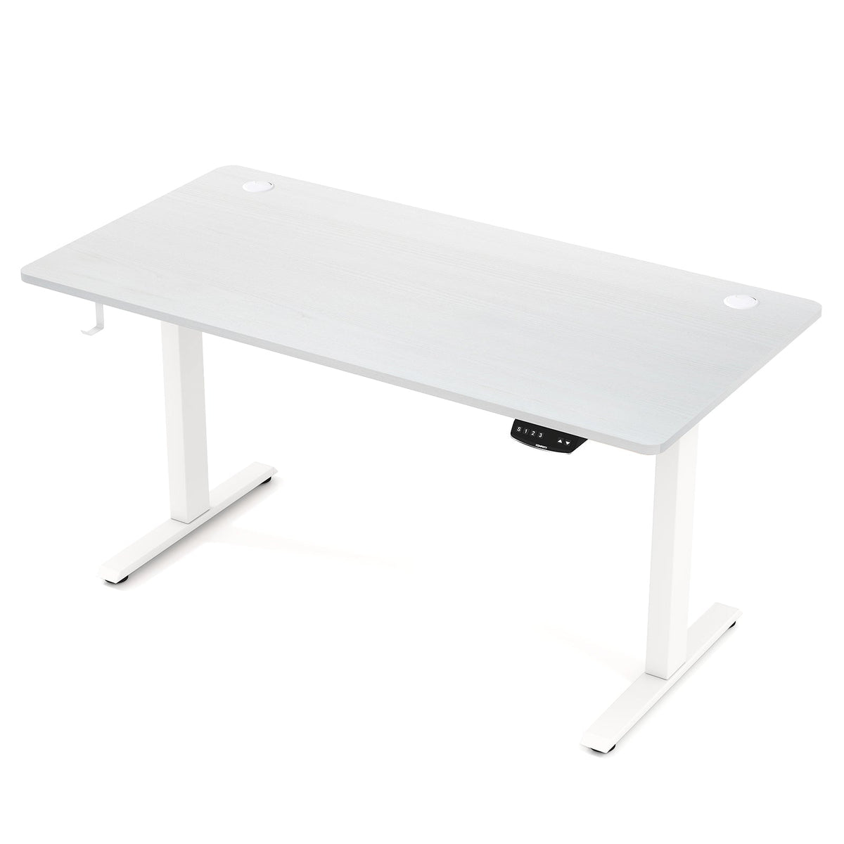 Electric Standing Desk Height Adjustable with 3 Memory Heights White