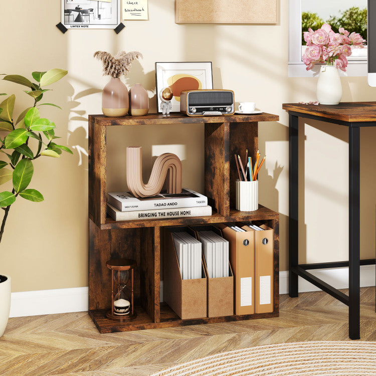 3-Piece Space-Saving Living Room with Teddy Sofa Display Bookshelf & Foldable Murphy Bed