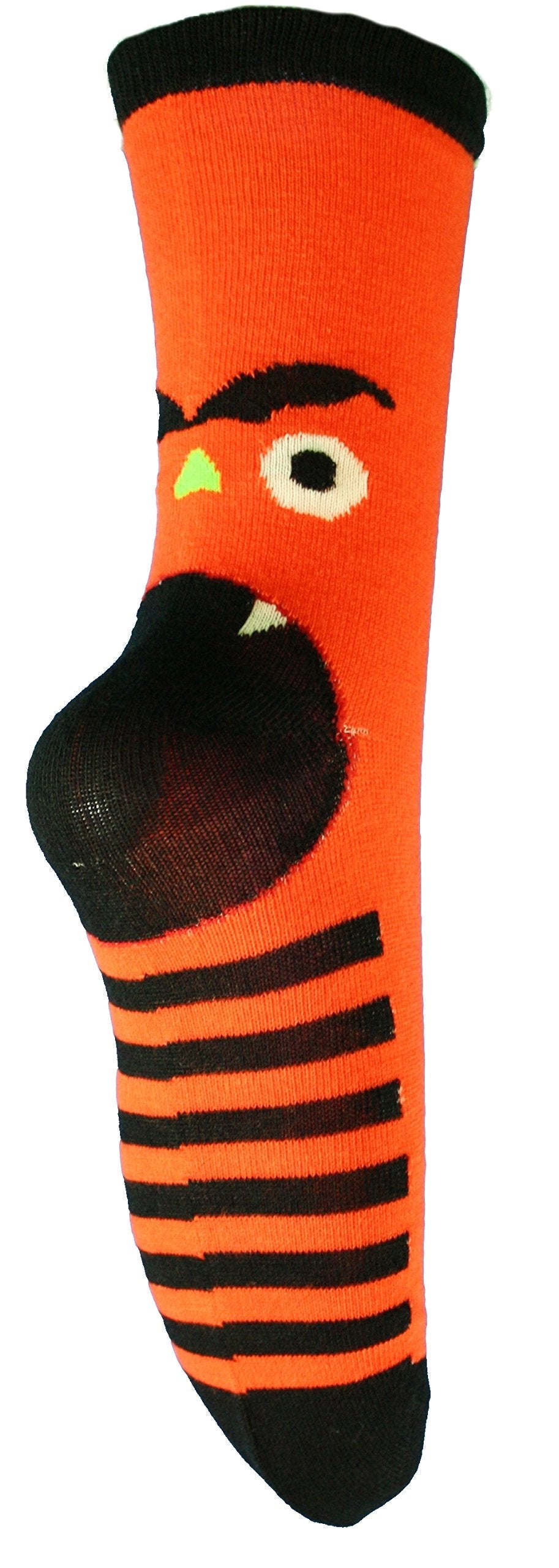 Calcetines de punto con cara de monstruo - Verde
