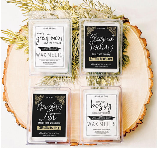 Wax Melts Scented Soy Tarts Variety Pack - Choose Scent and Label Color