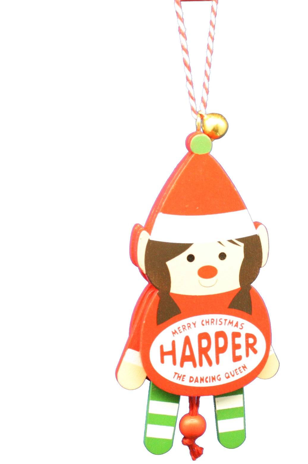 Dancing Wooden Ornament (E - J) -