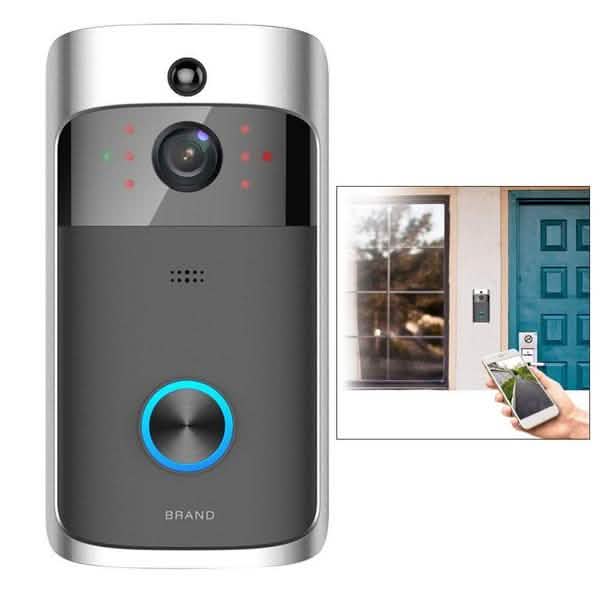 Timbre inalámbrico WiFi con video, conversación bidireccional, cámara de seguridad HD con PIR inteligente