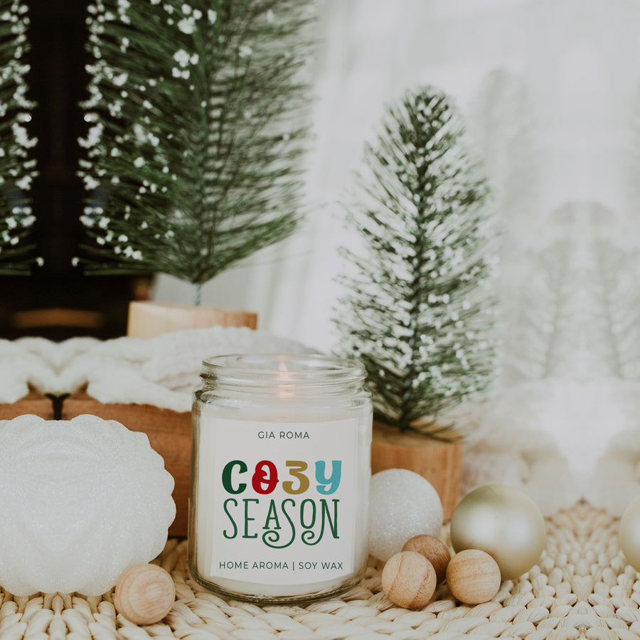 Winter Forest Soy Candle 9oz - Citrus Clove Pine Oakmoss Sandalwood