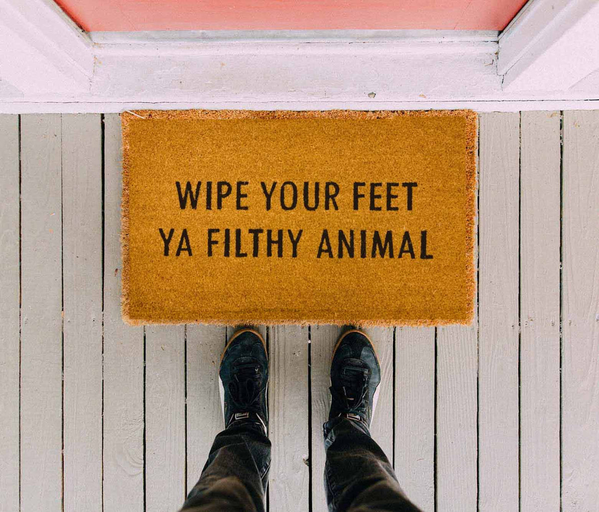 Wipe Your Feet Funny Doormat Outdoor Welcome Mat Quote Rug For Porch