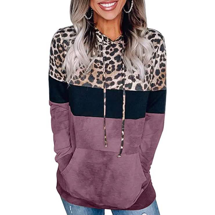 Women's Hoodie Sweatshirts Casual Animal Print