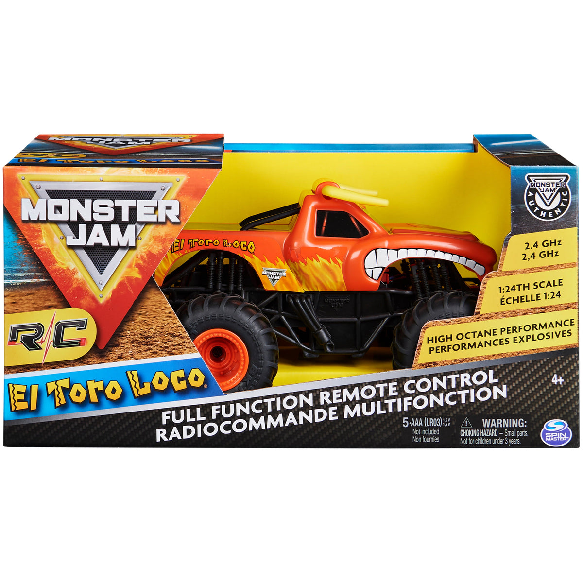 Monster Jam 1:24 Scale Monster RC Truck - El Toro Loco