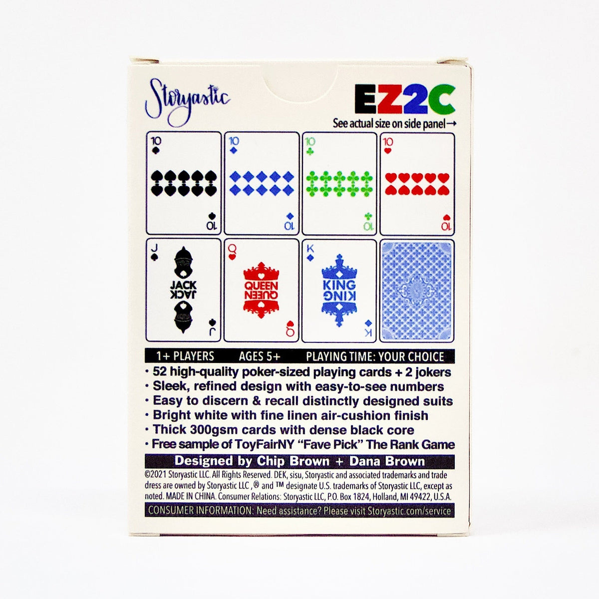 EZ2C (Easy to See) Playing Cards – Readable Font