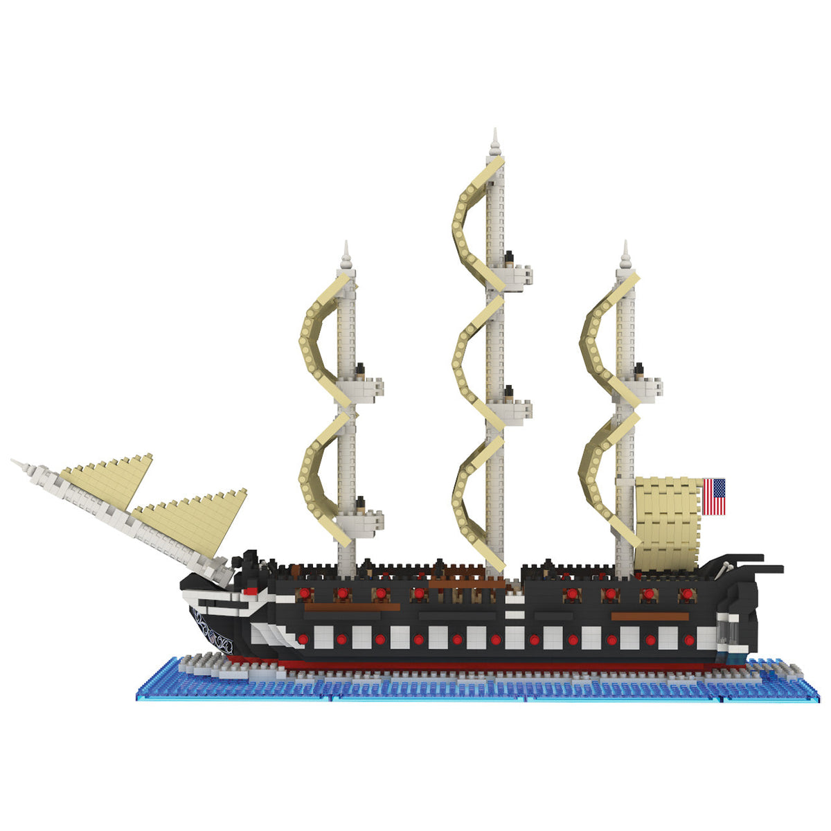 Mini Building Blocks - USS Constitution Boston MA