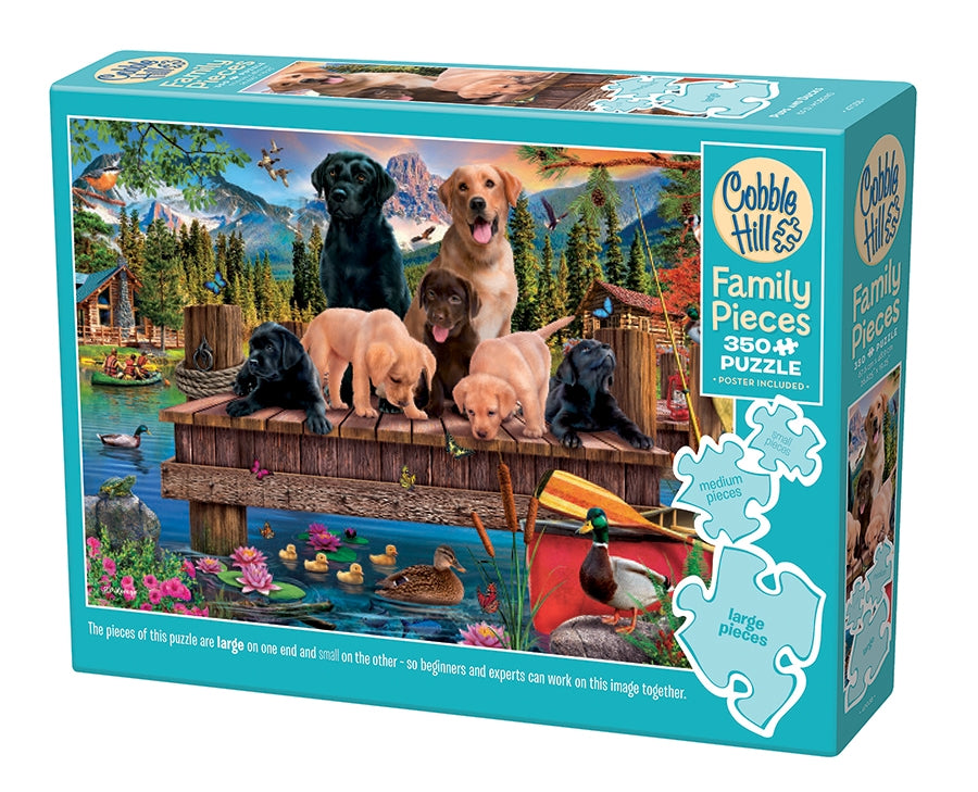 Pups and Ducks (Family) 350 Piece Puzzle