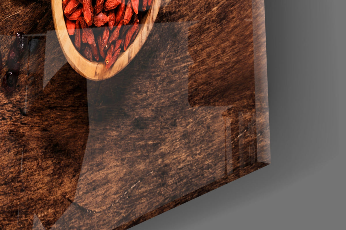 Mixed Nuts and Dried Fruit Bowls Glass Wall Art