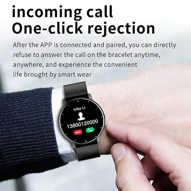 Zl02 Smart Watch 1.28 Inch Smartwatch Fitness Running Watch