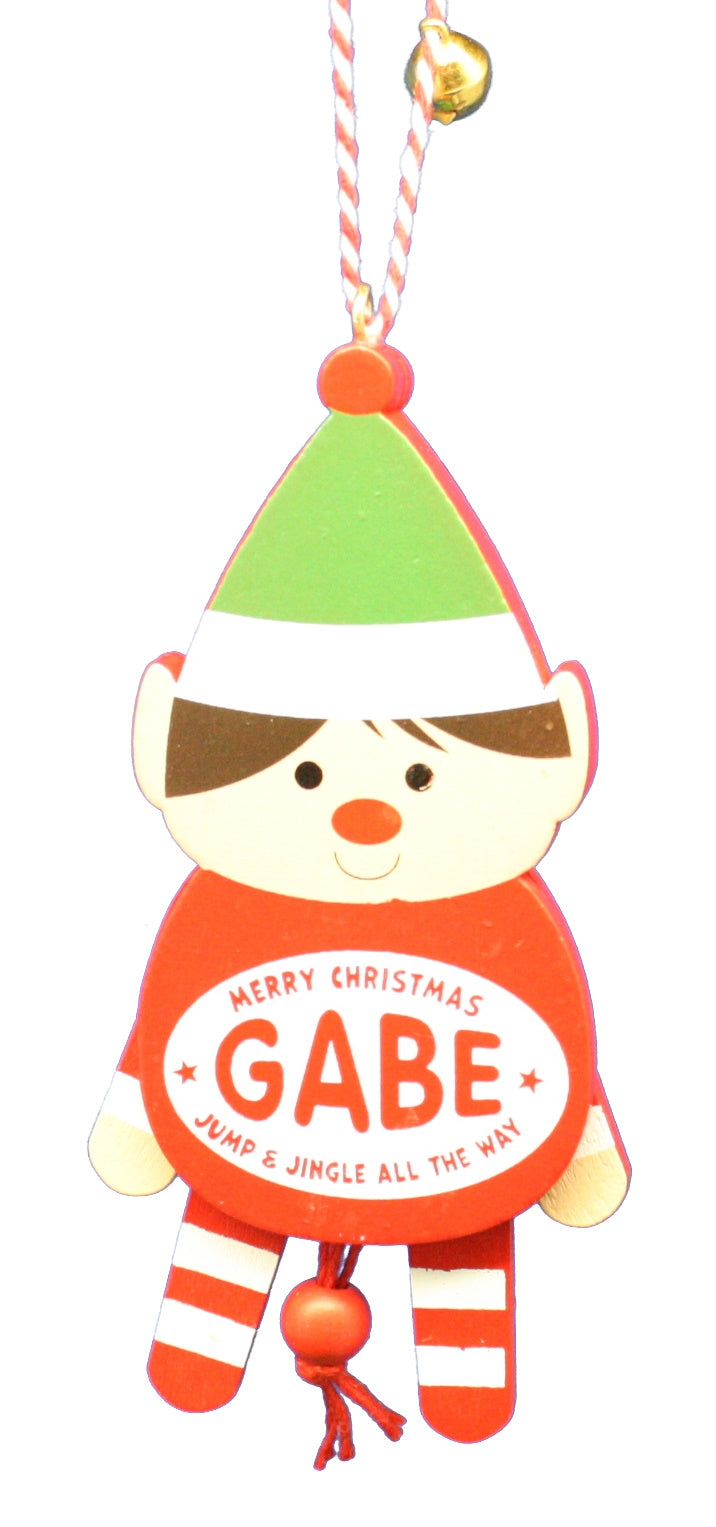 Dancing Wooden Ornament (E - J) -