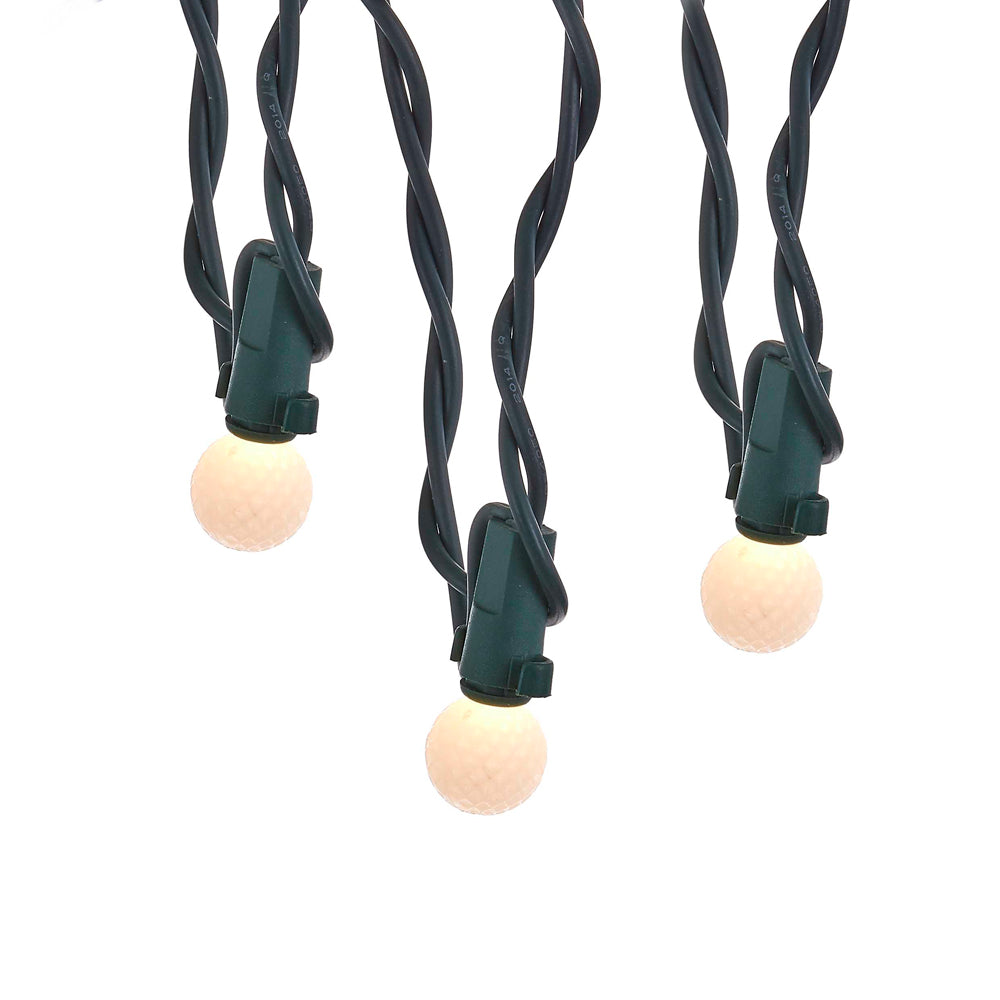 Red de 120 luces LED G15 esmeriladas de colores cambiantes